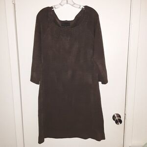 Connected Apparel Brown Knit Dress